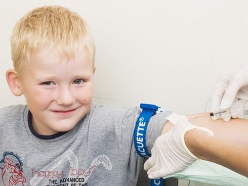 If parasite infection is suspected, child will donate blood for analysis