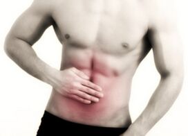 Abdominal pain in sovereign lesions