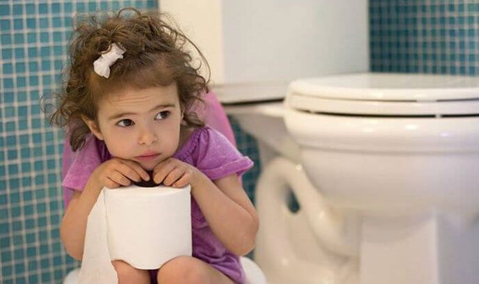 Intestinal problems indicate the presence of parasites in your child