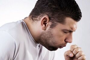 Humans cough due to parasites
